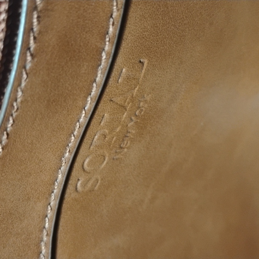 Sorial New York Tribecca Tote 100% Vegan Leather Cognac Brown - Picture 9 of 11